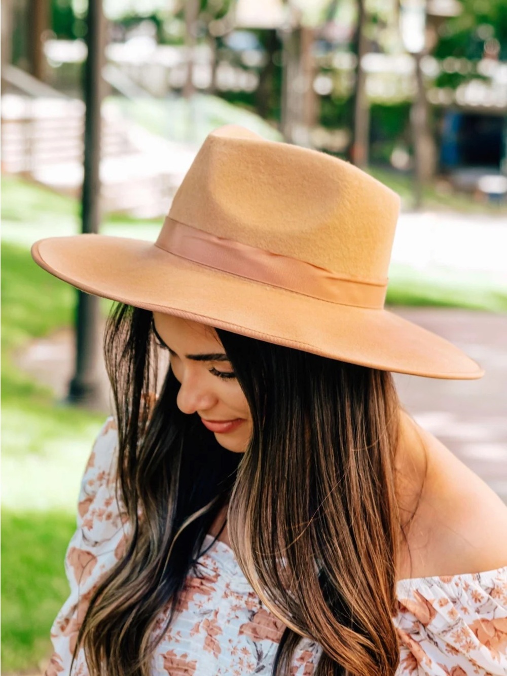 Women's Wide Brim 100% Wool Hat